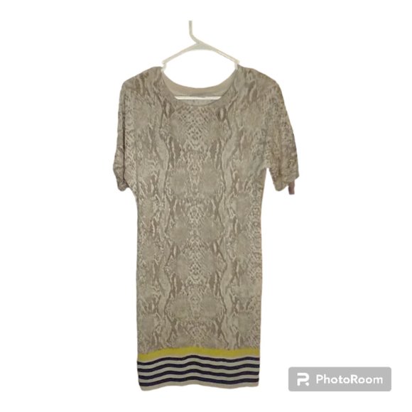 Ann Taylor Loft Snake Skin Print, Merino Wool Dress Size S‎ - Picture 3 of 8